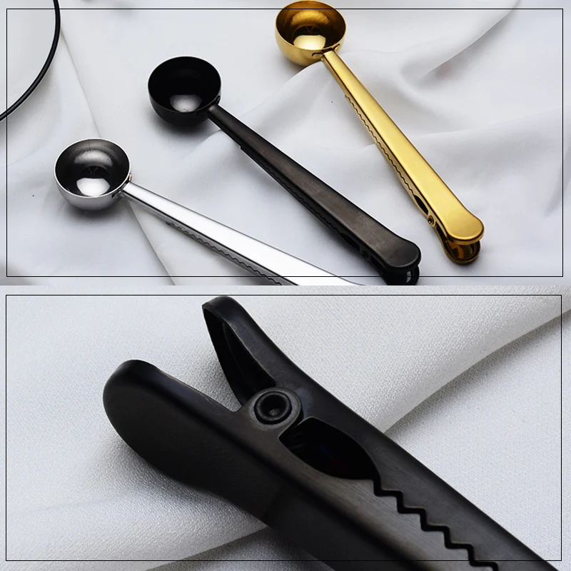 With Clip Multifunction Measuring Cup Home Supplies Stainless Steel Coffee Kitchen Hot Sale Scoop Tea 1PC | Дом и сад