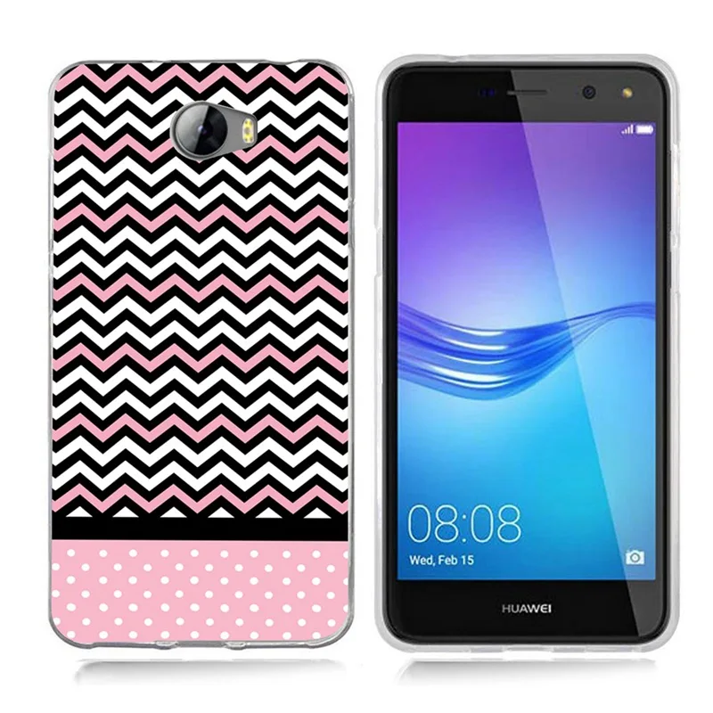 Чехол для Huawei Y5 ii Y5ii чехол/5A LYO-L21/Y6 II компактный ТПУ цветной мягкий чехол с