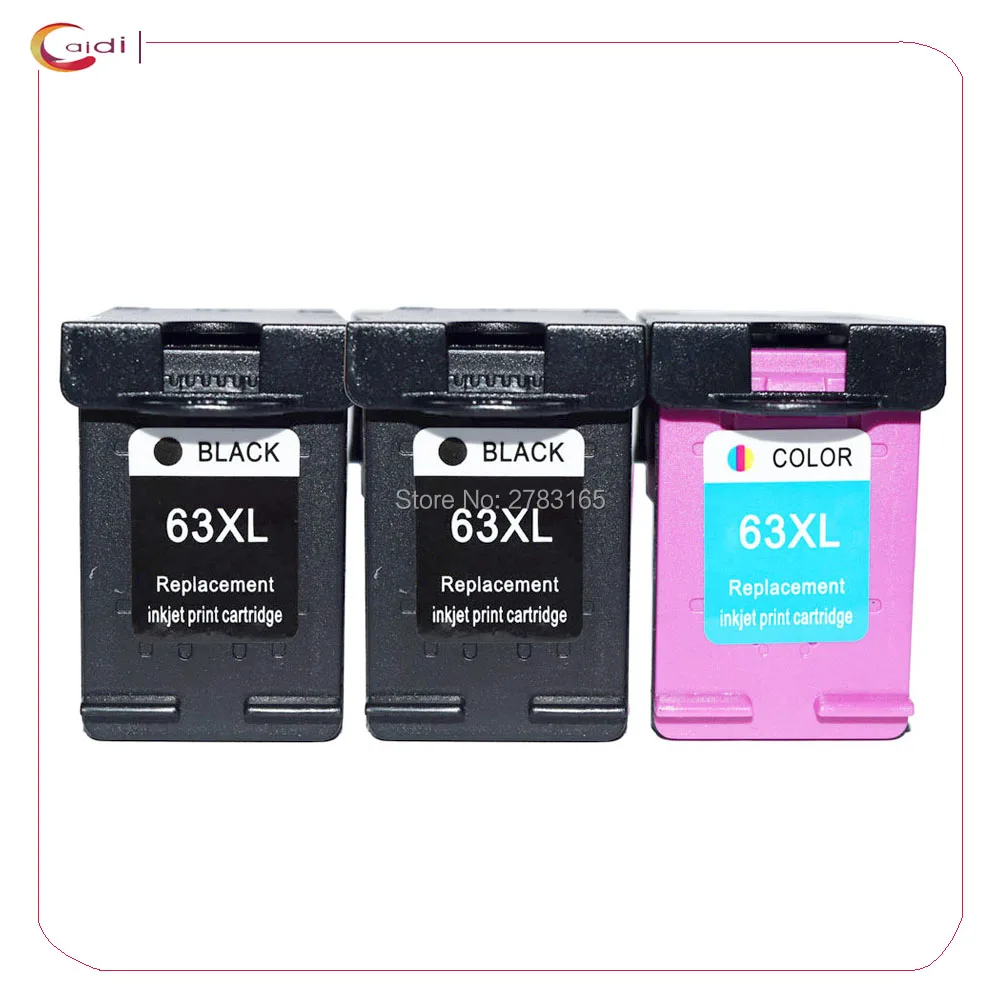 Совместимый с HP63 hp 63XL DESKJET 3630 3632 Officejet 4652 4655 ENVY 4522 принтер HP 63 XL чернильный
