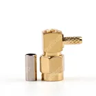 Areyourshop распродажа высокое качество 10 шт. разъем SMA штекер 90 градусов обжимной RG174 RG316 LMR100 кабель под прямым углом