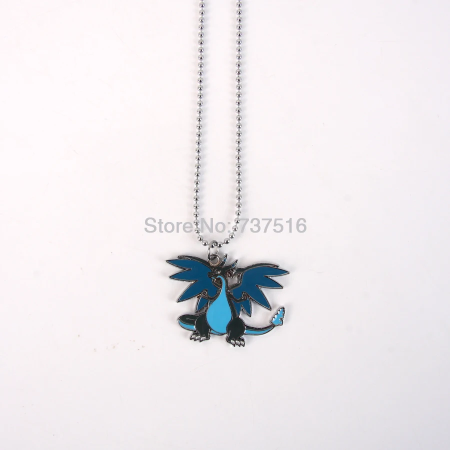 Новый анимационный синий суперлетающий огненный Dragon Charizard X металлическая