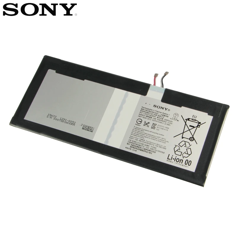 Оригинальная сменная батарея для планшета sony LIS2210ERPX LIS2210ERPC для sony Xperia Z4 Tablet Ultra SGP771 SGP712 натуральная 6000 мАч