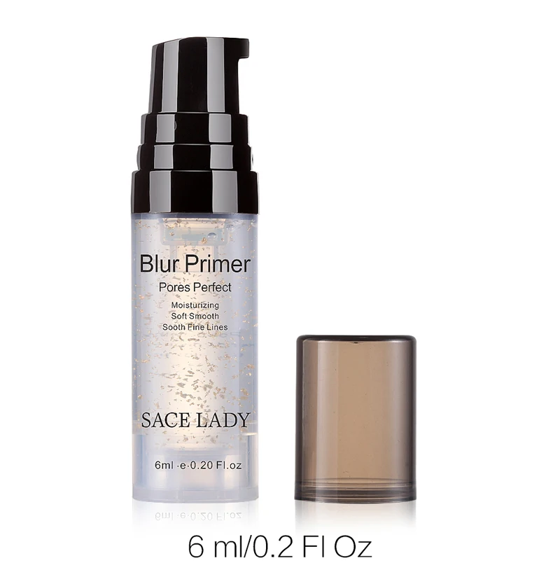 Blur Primer 6ml SACE леди праймеры макияж 24 К золото масла управление матовая Make Up Уход за кожей лица База гель Professional поры основа под макияж бренд косметический - Цвет: Blur Primer 6ml