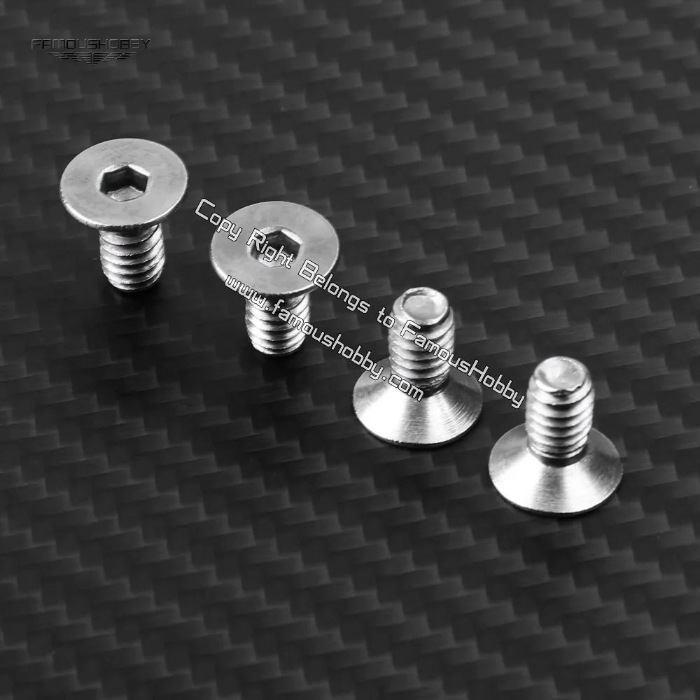 Famoushobby SCW063 новый винт для штатива 1/4x8 мм/винт из нержавеющей стали камеры 4