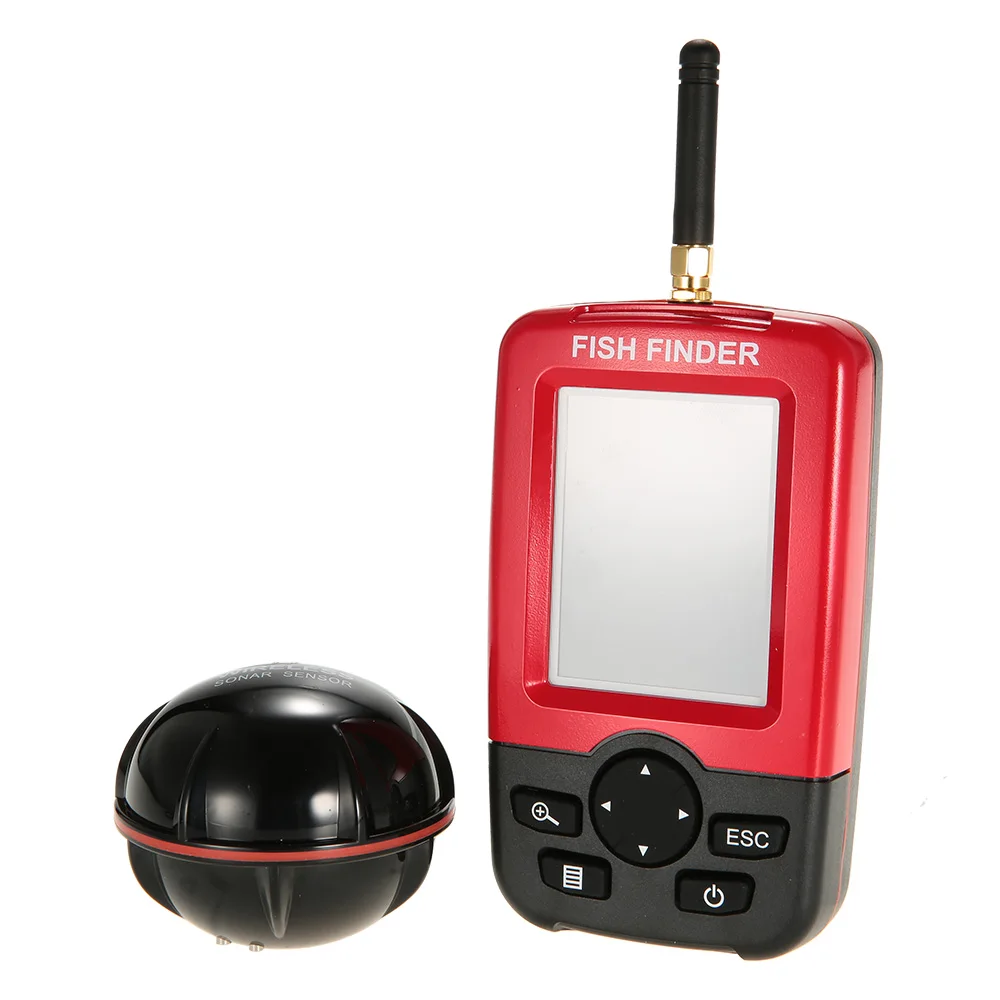 Беспроводной рыболокатор портативный со светодиодной подсветкой цветной