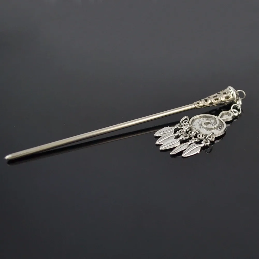 Модные украшения для волос в стиле бохо заколки винтажном с резным цветком