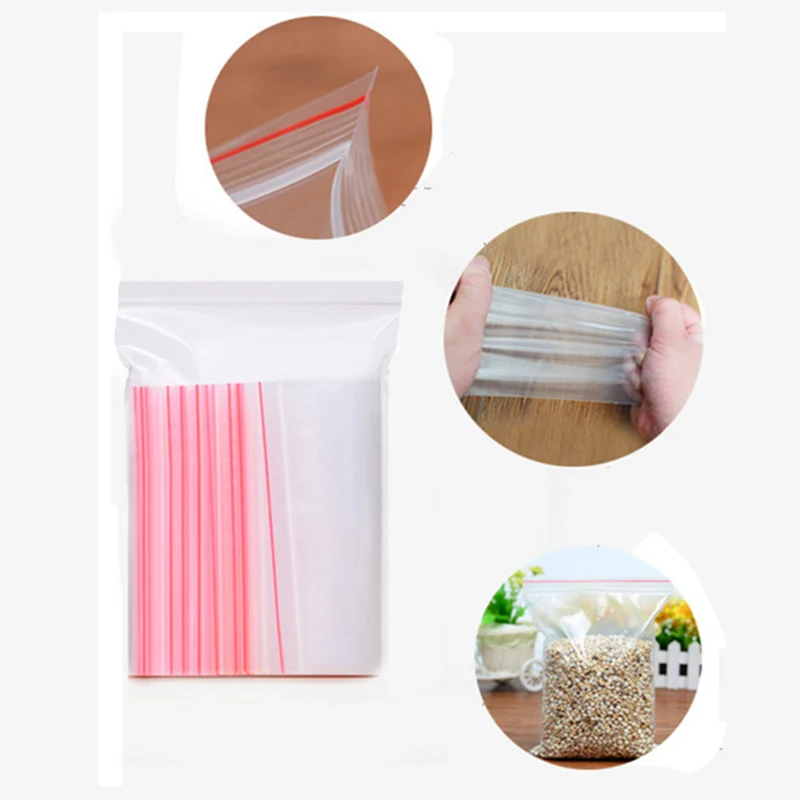 ASFULL новые ювелирные изделия Ziplock застежка-молния замок Reclosable поли пластик еда