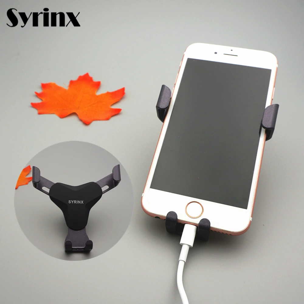 syrinx gravity bracket air vent mount car holder mobile phone stand for iphone x 8 samsumg note 8 huawei mate 10 lite support free global shipping