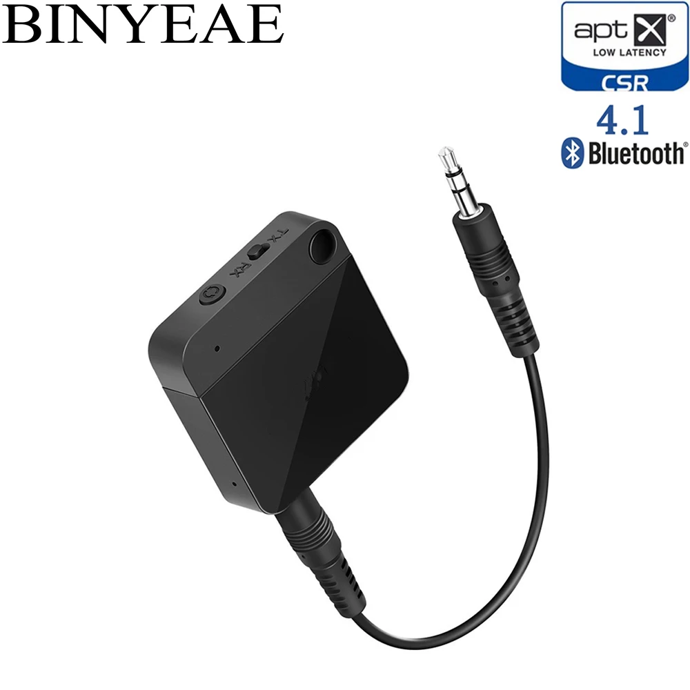 Мини Bluetooth 4 1 Aptx низкая задержка стерео домашний ТВ аудио передатчик приемник 2 в