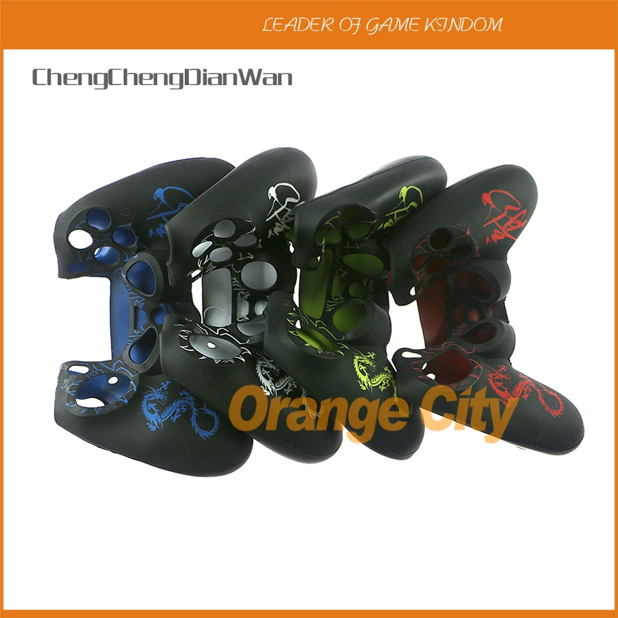 ChengChengDianWan 4 шт. 10 50 цвета новый силиконовый чехол с драконом защитный для ps4