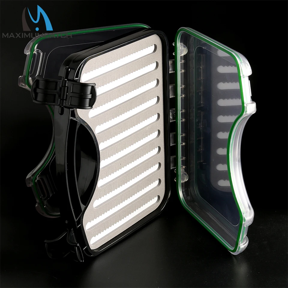 Maximumcatch Waterproof Super Fly Suitcase Box Double Side With Slottedand Notched Foam 275*195*60mm | Fishing Tackle Boxes