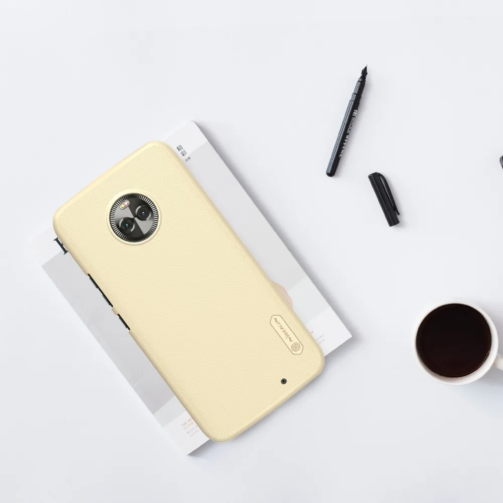 10 шт./лот Nillkin супер матовый защитный чехол для Motorola Moto X4 жесткая задняя крышка из ПК чехол для Moto X 4 Чехол 5,2 дюймов