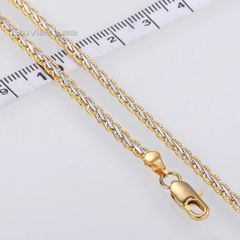 Женская/Мужская плетеная цепочка 6 шт./лот 3/4 мм|men chain|gold filledchain men |