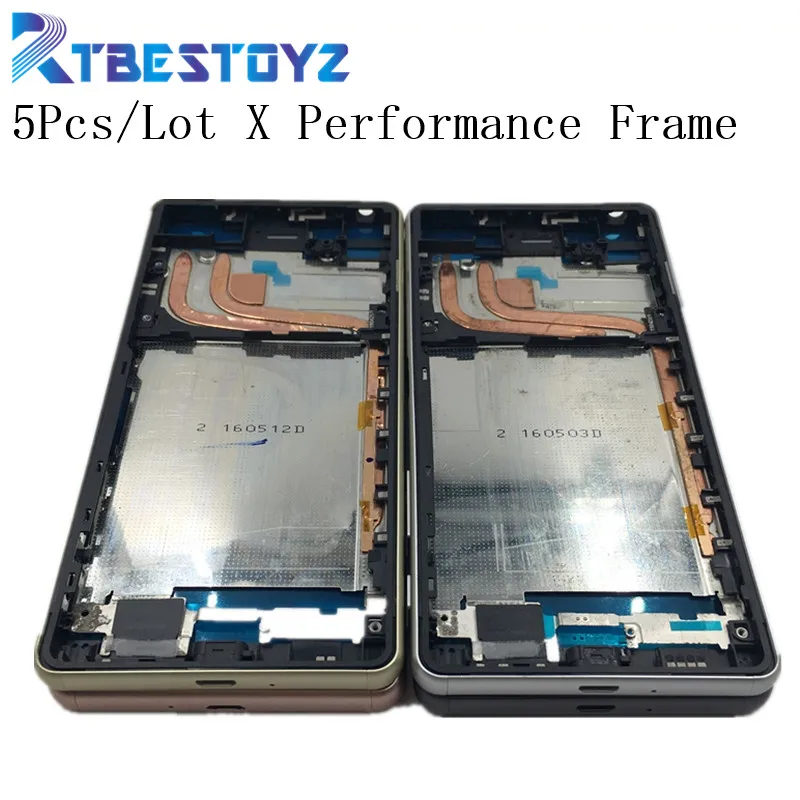 

RTBESTOYZ 5 шт./лот новый оригинальный корпус передней рамки ЖК-дисплея с боковой кнопкой для Sony Xperia X Performance XP F8131 F8132