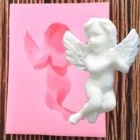 3D Ангел детские силиконовые формы детский день рождения инструменты для украшения торта для вечеринки кекс Топпер помадка выпечки шоколадные конфеты формы