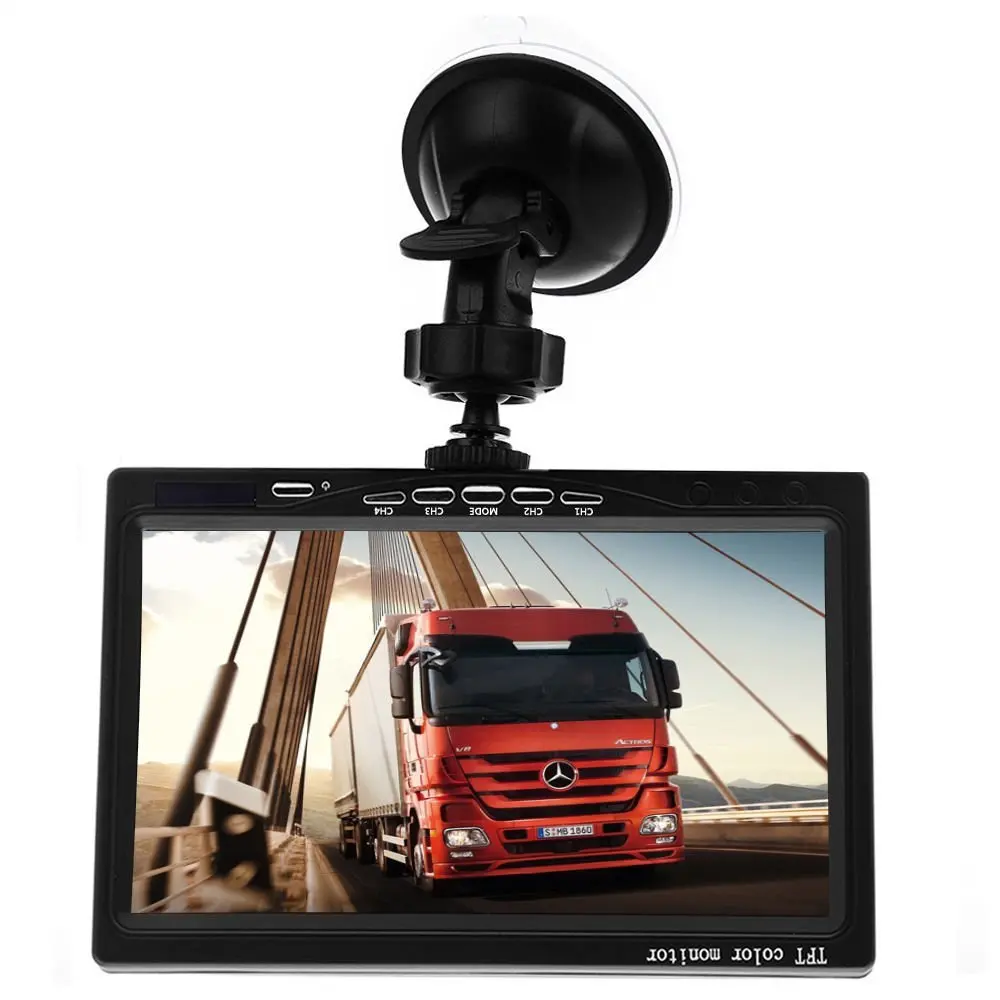 Podofo " Сплит-экран Quad Monitor 4CH видео вход PC аудио лобовое стекло стиль парковки приборной панели автомобиля заднего вида камеры автомобиля-Стайлинг