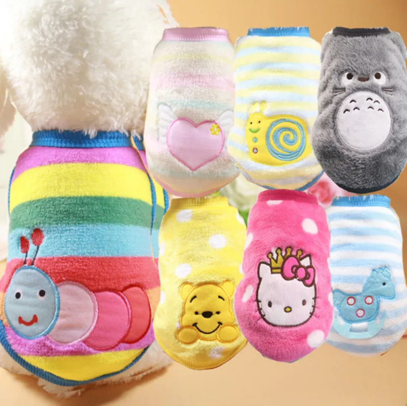 Multi-Цвет по выбору фланель теплый мультфильм наклейки ткани собака кошка одежда