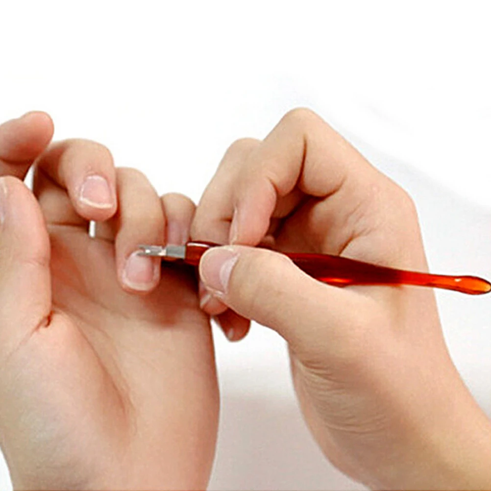 10Pc/lot Cuticle Pusher Trimmer Pedicure Nail Toe Art Dead Skin Fork Peeling Knife Remove Manicure | Красота и здоровье