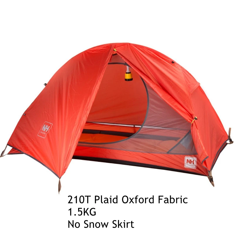 Red 210T Fabric Naturehike велосипедный рюкзак Палатка Сверхлегкий 20D/210T для 1 человека NH18A095-D - Цвет: Red 210T Fabric
