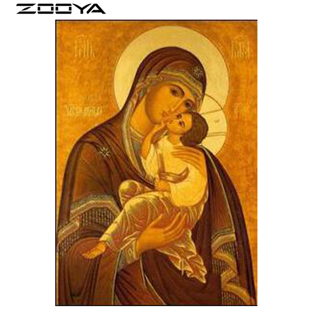 3D Алмазная живопись религиозные фигуры миф вера Священная полная квадратная