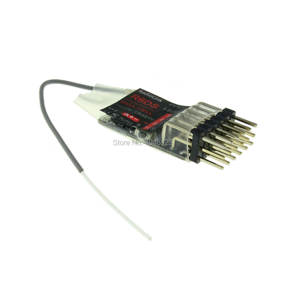 Радиоприемник R6DS 2 4G 6CH PPM PWM SBUS выход совместимый с передатчиком AT9 AT10 (обновленный