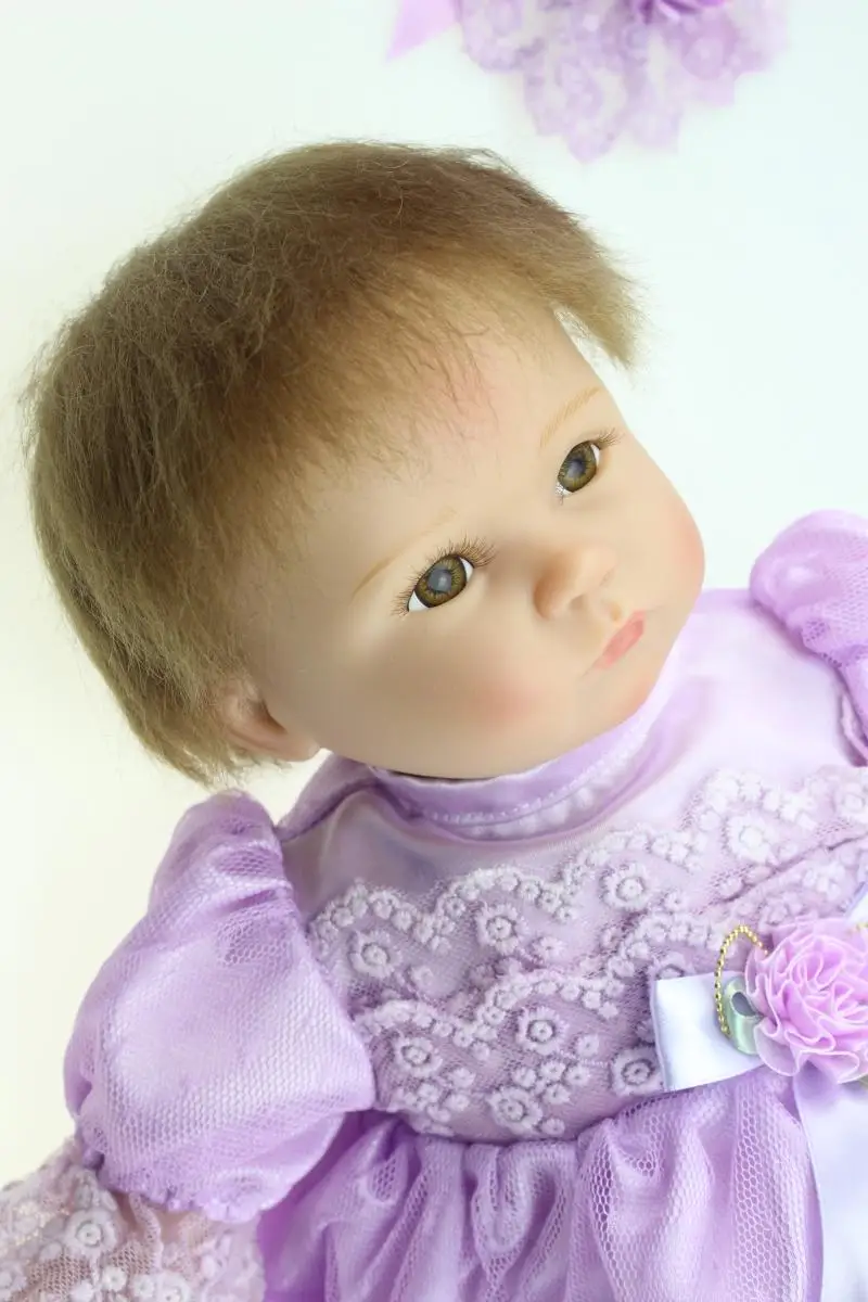 Кукла новорожденная силиконовая 45 см лучший подарок на день рождения|silicone reborn|baby