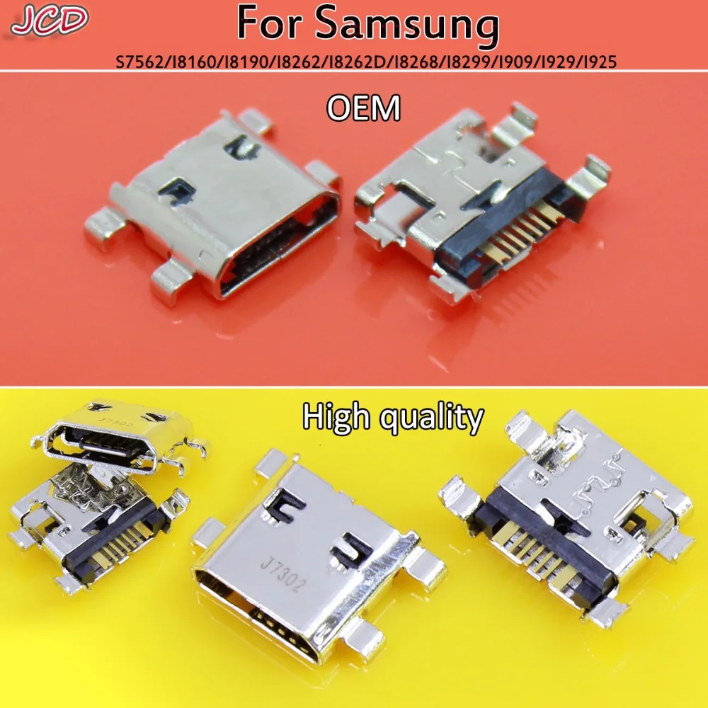 

JCD 7 Pin For Samsung Galaxy S Duos S7562 S7560 S7568 I8190 I8192 S3 micro usb charge charging connector plug dock socket port