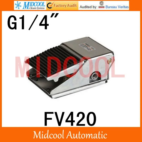 

High quality Foot Valve port 1/4" FV420 with Cover Manual valve Two-position Four-way