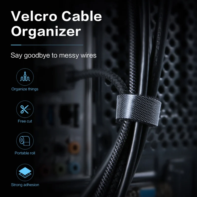 1/3/5 м кабель для намотки проволоки аккуратные ремни крепление Органайзер