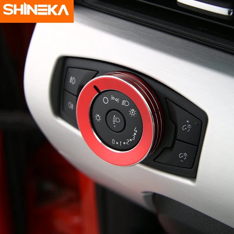 SHINEKA для Ford F150 2015 + ручка переключатель фар салона автомобиля декоративные