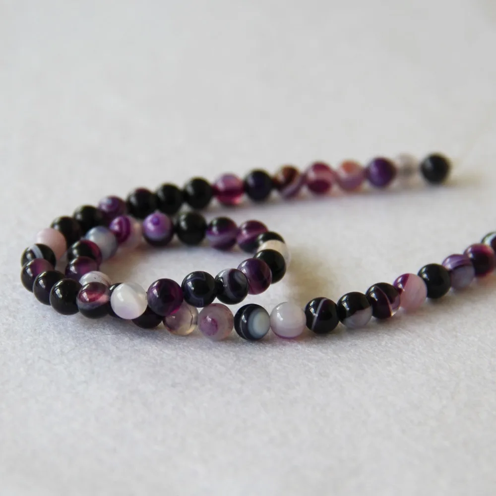 (Min Order1) 6mm Fashion Multicolor Natural Onyx Beads Round Shape Loose Stone 15inch Jewelry Making Design Wholesale | Украшения и