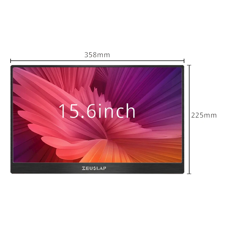 Портативный ЖК-монитор с высоким разрешением 15,6 дюйма Тип usb C HDMI для ноутбука телефон Xbox коммутатора и PS4 ЖК-дисплей игровой монитор - Цвет: 15.6inch