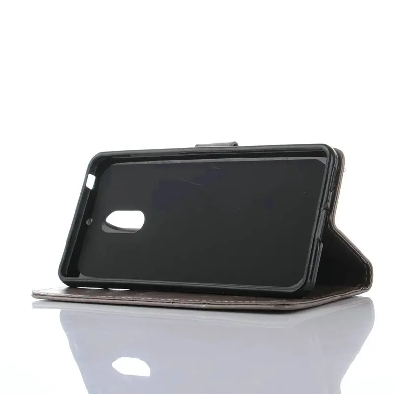 Чехол с подставкой и отделениями для карт Nokia Lumia 630 640 XL 650 730 830 850 N3 N5 N6 бабочка