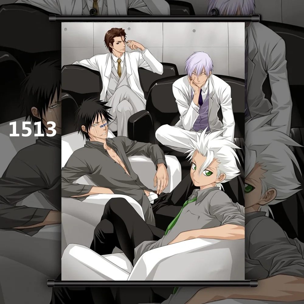 1513 Bleach коллекции Rukia Aizen Ichigo Renji Аниме Манга настенный плакат свиток F - Цвет: 1513