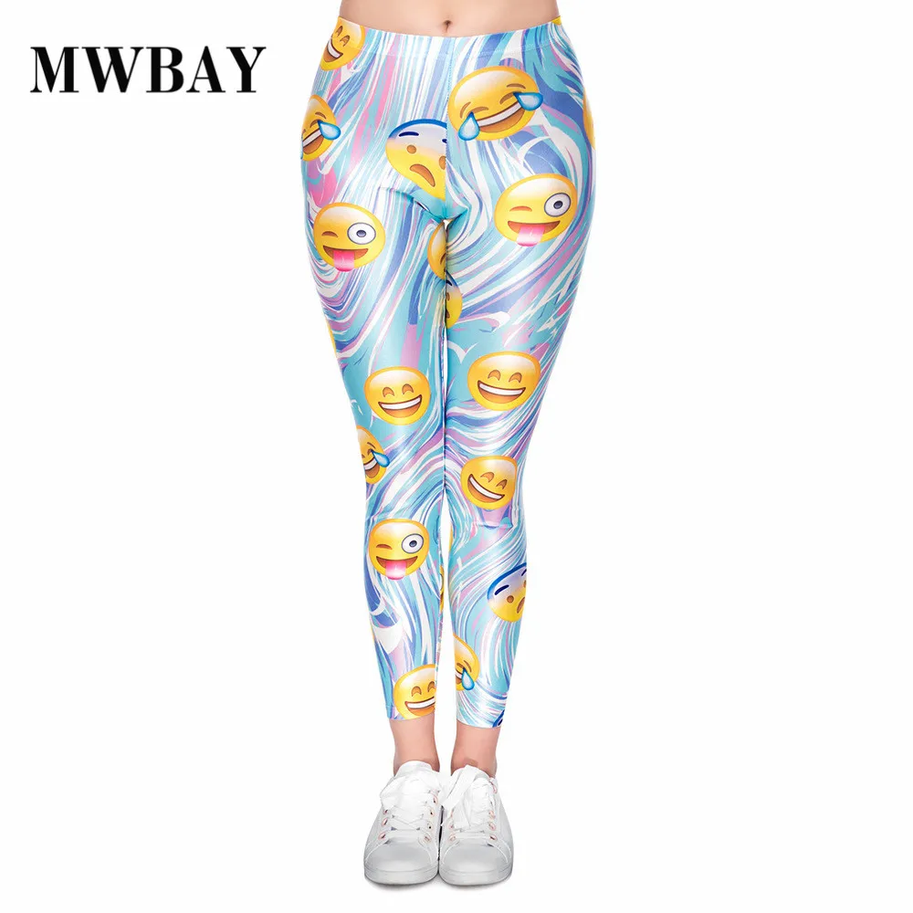 Mwbay фирменные новый абстрактный дизайн Emoji печати Джокер девять очков тренировки