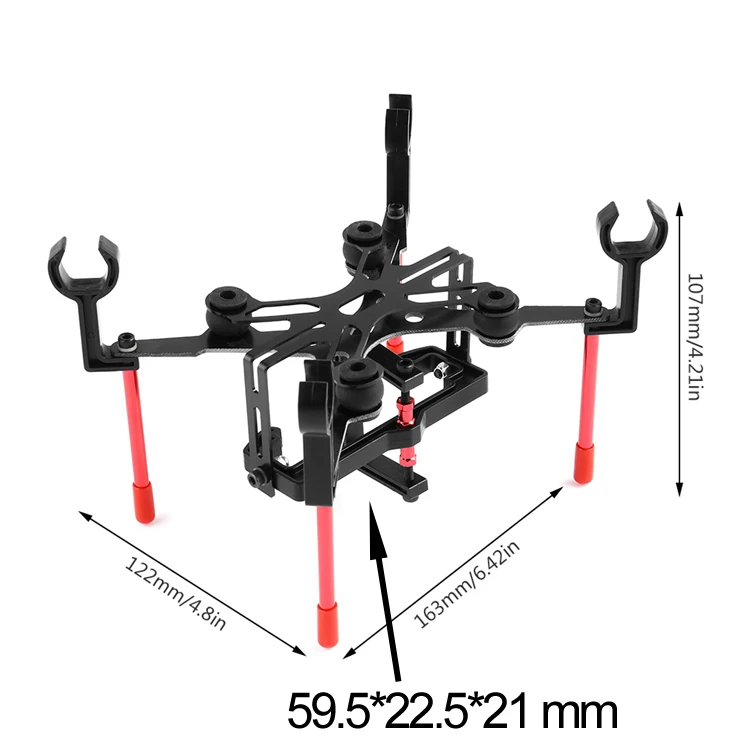 Новое поступление крепление для GOPRO HUBSAN H501S H501C H501A шарнирное H501s Gimble Gopro Hero4 Firefly 6s