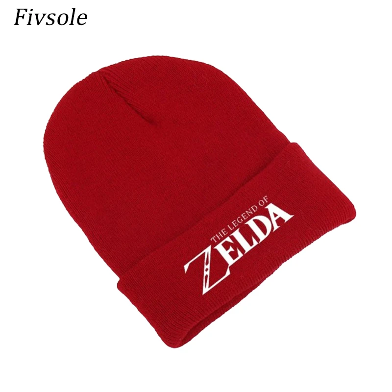Fivsole Аниме/Geme Legend Of Zelda черная/Красная Шапка высокого качества с вышитым логотипом мужские/женские хип-хоп шапки сохраняющие тепло