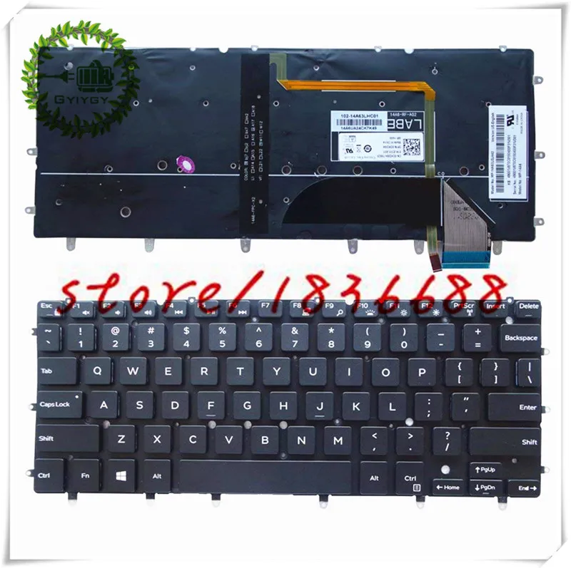 Клавиатура GYIYGY для ноутбука DELL Inspiron 13 7000 7347 7348 7352 7353 7359 | Компьютеры и офис