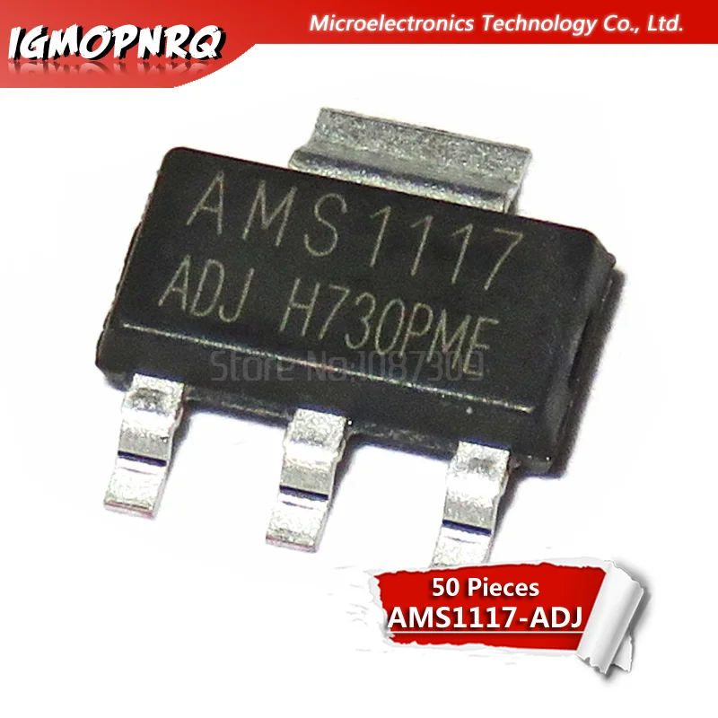 50 шт. AMS1117 ADJ 1A SOT 223 новое оригинальное напряжение|voltage regulator| |