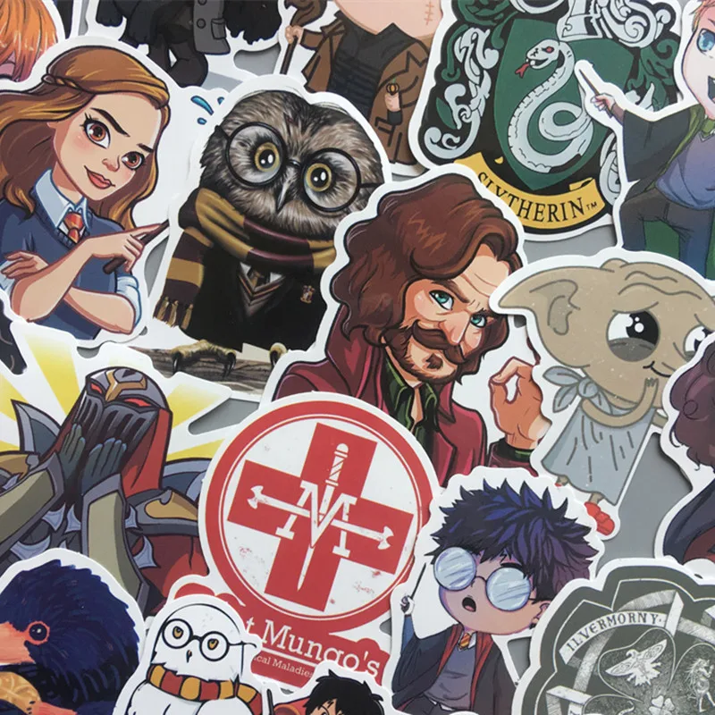 53 шт./лот Волшебные забавные наклейки из фильмов для детей игрушек блокнотов