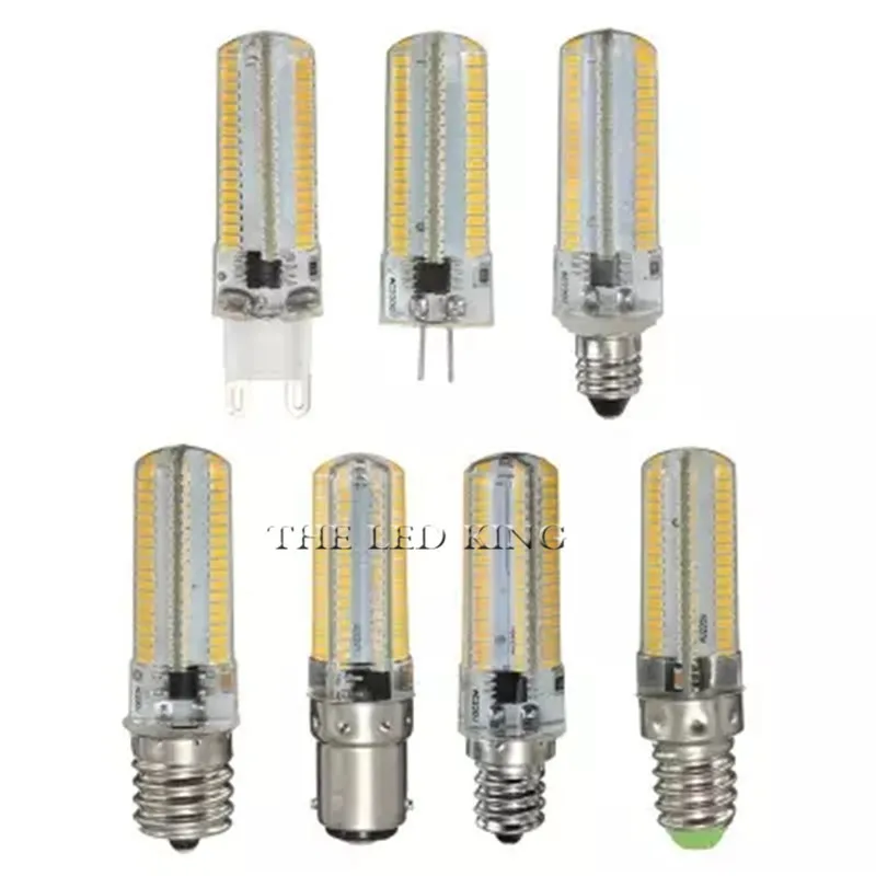 1 шт. силикон 7 Вт 9 12 15 G9 E14 SMD3014 Не Диммируемый светодиодный светильник для