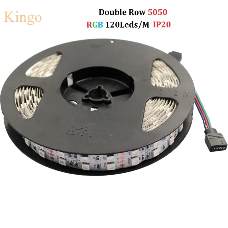 120 светодиодный Светодиодный светильник s/m 5050 DC12V силиконовая трубка двухрядный