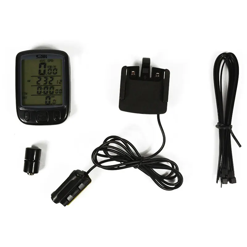 Multifunction Bicycle Computer SD 563B Waterproof LCD Display Cycling Bike Odometer Speedometer with Green Backlight Hot sale | Спорт и
