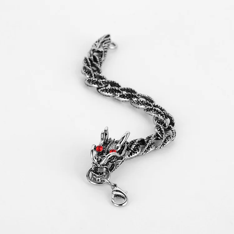 Fashion Titanium steel Dragon Bracelet Casting Classic Punk Style Men's Biker Jewelry | Украшения и аксессуары