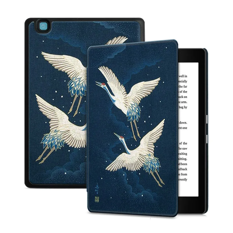 Умный чехол BOZHUORUI для Rakuten " Kobo Aura Edition 2 E-reader, с автоматическим пробуждением/сном, ультратонкий модный защитный чехол с рисунком