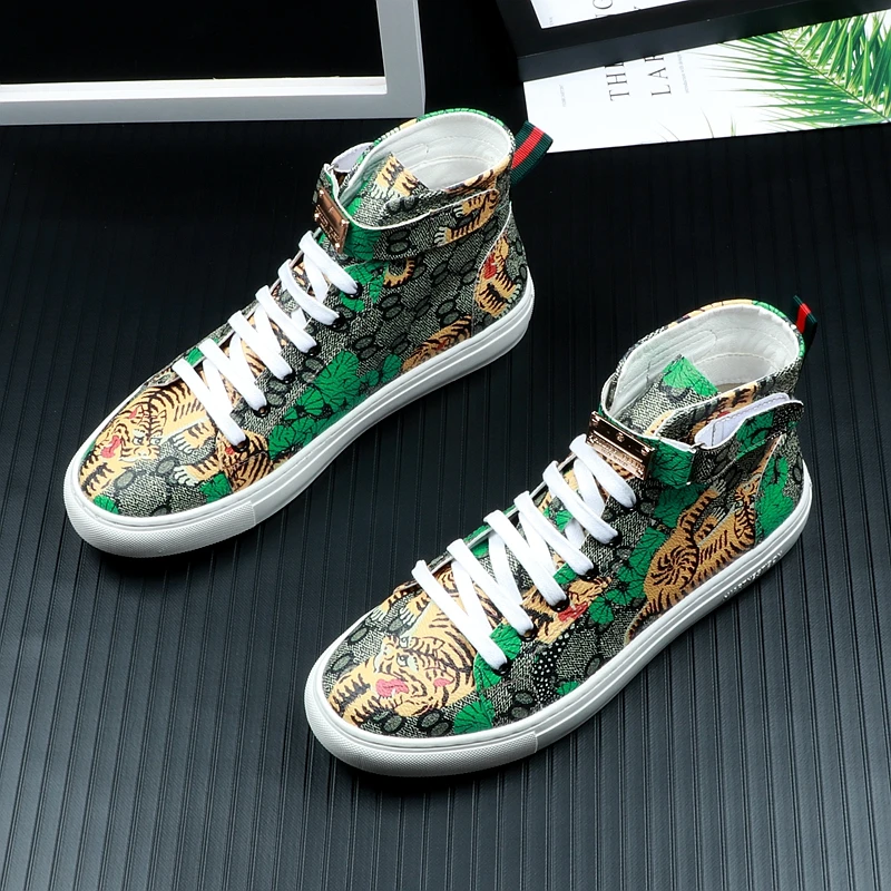 Повседневная обувь с принтом тигра суперзвезды легкие кроссовки кожаные высокие