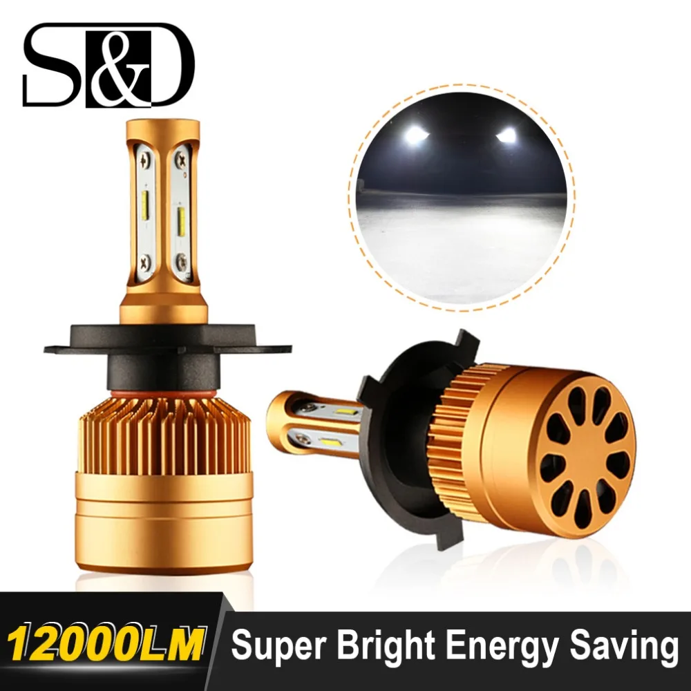 2 шт. Автомобильные светодиодные лампы H7 H1 H4 H3 H11 H8 H9 H27 880 881 9005 HB3 HB4|led headlight bulb|headlight
