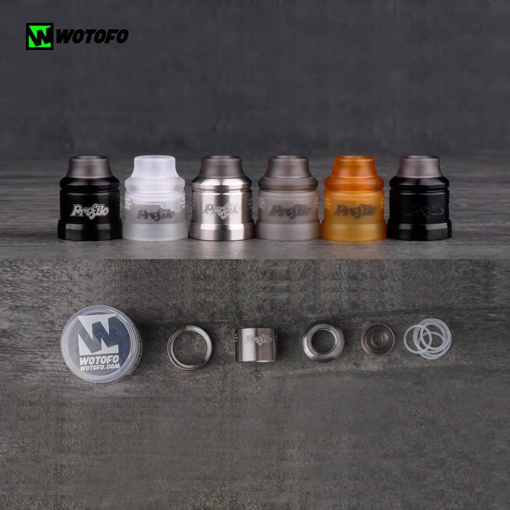 Оригинальный Wotofo профиль RDA распылитель для электронной сигареты резервуар с