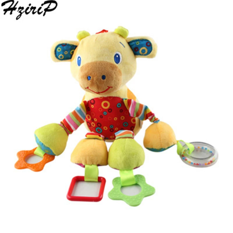 Младенческая Погремушка Мультяшные модели животных детские погремушки для