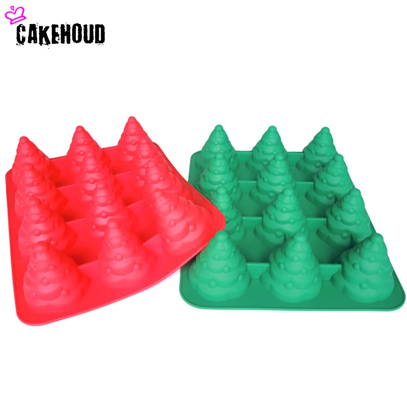 CAKEHOUD 3D Рождественская елка помадка торт Хлеб украшения Sugarcraft силиконовые поп Мыло Форма для самостоятельного изготовления инструменты